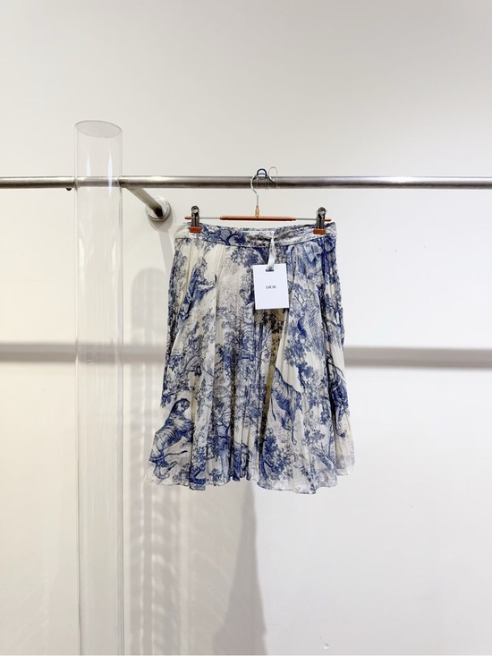 Dior Dresses & Skirts - 🚩steal Dior Blue and White Toile Print Skirt